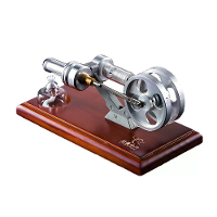 StarPower QX SL 01 Hete Lucht Stirling Motor Model met Houten / Metalen Basis Doe Het Zelf Generator Natuurkundige Exper