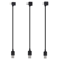 STARTRC Handheld Gimbal Data / Oplaadkabel 35 cm Haakse stekker Type C / Bliksem / Micro stekker voor DJI OSMO Mobile 3