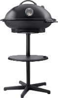 Steba Germany BBQ 516 Grill Elektrisch, Kogel Thermometer in deksel, Met handmatige temperatuursinstelling Zwart