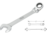Vigor V2807 Steek ringratelsleutel Sleutelbreedte (metrisch) 11 mm