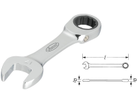 Vigor V2830 Steek ringratelsleutel Sleutelbreedte (metrisch) 16 mm