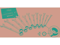 Steek ringsleutelratelset 12 delig 8   19 mm Vigor V1031