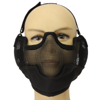 Steel Paintball Airsoft Cs Wargame Half Face Mesh Protection Mask