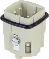 Stekker Inzetstuk Hanâ® A 09 20 004 2611 Harting 4 + Pe Schroeven 1 Stuks
