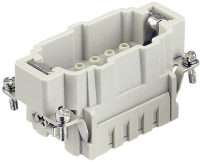 HARTING 09330062602 Pin inzetstuk Han® E 6 + PE Crimpen 1 stuk(s)