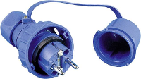 Abl Sursum 197.9850 Stekker Met Randaarde Kunststof Waterdicht 230 V Blauw Ip68