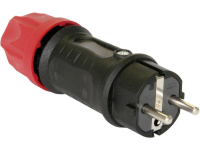 PCE 05622 s Stekker met randaarde Rubber 250 V Zwart IP44