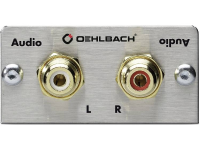 Stereo cinch (R/L) Multimedia inzet Met Y kabel Oehlbach PRO IN MMT C AUDIO