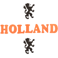 Stickers in Holland thema   oranje artikelen   foam   18 x 23 cm   Nederland versiering