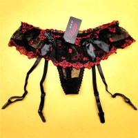 Stockings Skirt Dress Lace Garter Belt With Panties G Strings Lingerie