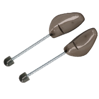 Storage Solutions schoenspanners   2x stuks   grijs   metalen veer   kunststof   maat 37 tot 48