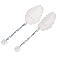 Storage Solutions schoenspanners   2x stuks   wit   metalen veer   kunststof   maat 37 tot 48