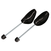 Storage Solutions schoenspanners   2x stuks   zwart   metalen veer   kunststof   maat 37 tot 48