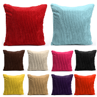 Striped Corduroy Cushion Cover Sofa Pillow Case Home Decoration
