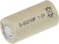 Sub C Speciale Oplaadbare Batterij 1.2 V Nicd 2100 Mah Byd Byd2100scr/pp 1 Stuks