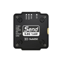 Sub250 Verstuur T1600 Analoge VTX: 25 1600mW Aanpasbare Vermogen,IRC Tramp/OSD,MMCX,Ingebouwde Microfoon,7 36V FPV Zende