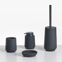 SUCHES   Badkameraccessoireset   Zwart   Polyresin