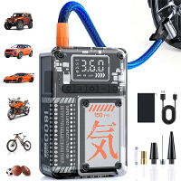 SUITU ST 5546C Draadloze Slimme Inflator Pomp met Digitale LCD Scherm voor Auto's, Motorfietsen, Fietsen, Basketbals, Op