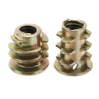 Suleve 50 stuks M4ZN1 M4 Zink Legering Hout Meubilair Hex Socket Drive Head Schroef in Draadinzetmoer