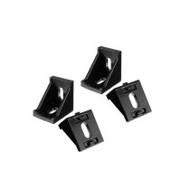 Suleve ™ AJ40 40x40mm aluminium zwarte hoek hoekverbinding elektroforese haakse beugel 4 stuks