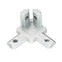 Suleve™ CJ20 T Slot 3 Way 90 Degree Inside Corner Connector Joint Bracket for 2020 Series Aluminum Profile