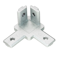 Suleve™ Cj30 T Slot 3 Way 90 Degree Inside Corner Connector Joint Bracket For 3030 Series Aluminum Profile