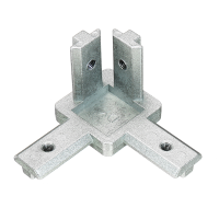 Suleve™ Cj40 T Slot 3 Way 90 Degree Inside Corner Connector Joint Bracket For 4040 Series Aluminum Profile