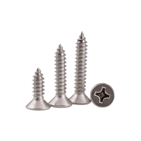 Suleve M2SP1 100 stuks M2 304 roestvrij staal kruis platte kop zelftappende schroeven houtschroeven luidsprekerschroeven