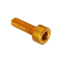 Suleve™ M3ah3 10pcs M3x10mm Hex Socket Cap Head Screws 7075 Aluminum Alloy Gold