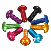Suleve™ M3ah7 10pcs M3×10mm Hex Socket Screws Round Head Cap Screws 7075 Aluminum Alloy