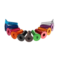 Suleve ™ M3AH9 10st M3x10mm Verzonken Inbusbout 7075 Aluminiumlegering Platte Kop Metrisch