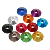 Suleve ™ M3AN10 10st M3 kapkopschroef Cup sluitring extra grote pakking aluminiumlegering multicolor