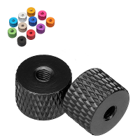 Suleve™ M3AN5 10Pcs M3 Thread Grommet Gasket Washer Spacer Multi color Aluminum alloy