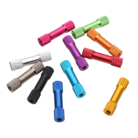 Suleve™ M3ar5 10pcs M3 25mm Knurled Standoff Aluminum Alloy Multi Color