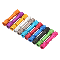 Suleve™ M3AR5 10Pcs M3 30mm Knurled Standoff Aluminum Alloy Multicolor