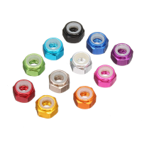 Suleve ™ M4AN1 10st M4 Zelfborgende Nylon Moer aluminiumlegering Meerkleurig
