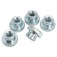 Suleve ™ MXCN3 50 stuks Koolstofstaal kartelmoer draad M3 M4 M5 M6 M8 M10