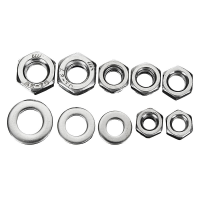 Suleve ™ MXSN2 255 delig roestvrij staal Nylon Borgmoeren Volledige moeren Sluitringen Set M4 M5 M6