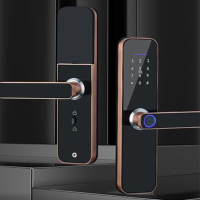 Smart Deurslot Vingerafdruk Keyless Multifunctioneel Unlock Digitaal Nachtslot Bluetooth WiFi Sleutel Draadloze Kamer De