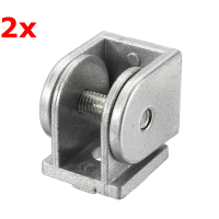 Suleve™ Zah20 2pcs Hinge Industrial Adjustable Angle Connector Zinc Alloy 20x20mm