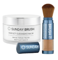 Sunday Brush Protect & Cleanse Set   Tan
