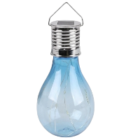 Sunnydays Solar sfeer hanglamp   tuin   lampenbol   blauw   kunststof   15 cm
