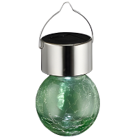 Sunnydays Solar sfeer hanglamp   tuin   lampenbol   groen   glas   9 cm