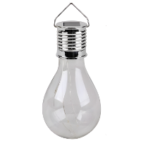 Sunnydays Solar sfeer hanglamp   tuin   lampenbol   wit   glas   15 cm