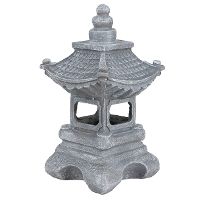 Sunnydays Tuin Aziatische Pagode lamp   Solar   LED   17 x 34 cm   Sfeer lamp