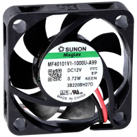 Sunon EF40101BX 1000U A99 Axiaalventilator 12 V/DC 16.98 M³/h (l x b x h) 10 x 40 x 40 mm