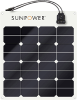 SunPower SPR E Flex 50 Monokristallijn zonnepaneel 50 Wp 12 V