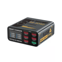 SUNSHINE SS 304Q 6 poorts USB lader 40W QC3.0 Snelladenstations met Intelligente Digitale Weergave AC 100 240V Desktop V