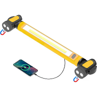 Super heldere magnetische werklicht voor autoreparatie noodsituaties USB oplaadbaar draaiende magnetische basis met hake