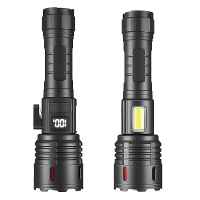 Super Heldere Zaklamp COB Zijlicht XHP70 30W LED USB C met 26650 Batterij 16000 Lumen Buiten Nood 6 Modi Zoombare Zaklam